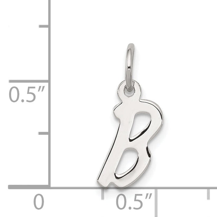 Lovely Rita's Pendants & Charms Sterling Silver Small Initial B Charm