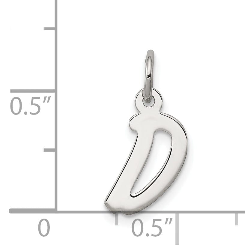 Lovely Rita's Pendants & Charms Sterling Silver Small Initial D Charm
