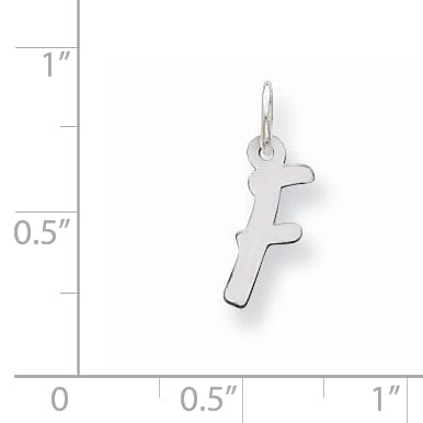 Lovely Rita's Pendants & Charms Sterling Silver Small Initial F Charm