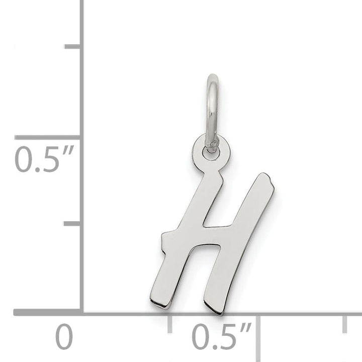 Lovely Rita's Pendants & Charms Sterling Silver Small Initial H Charm