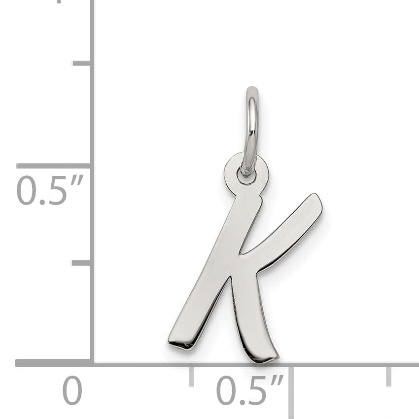 Lovely Rita's Pendants & Charms Sterling Silver Small Initial K Charm