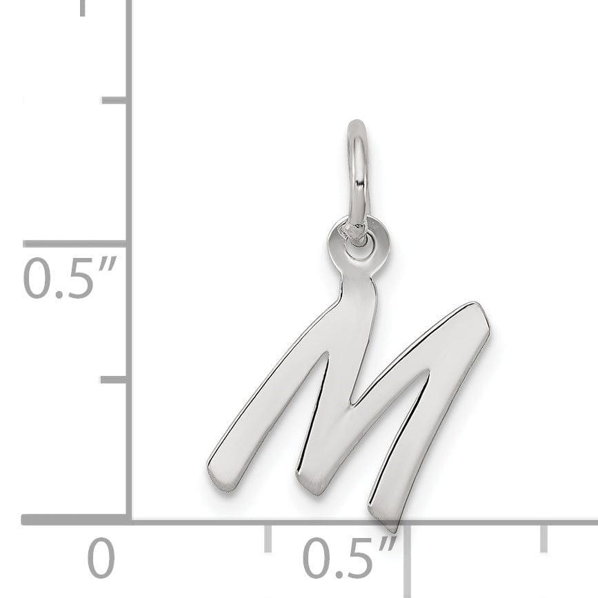 Lovely Rita's Pendants & Charms Sterling Silver Small Initial M Charm