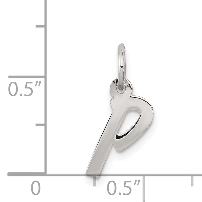 Lovely Rita's Pendants & Charms Sterling Silver Small Initial P Charm