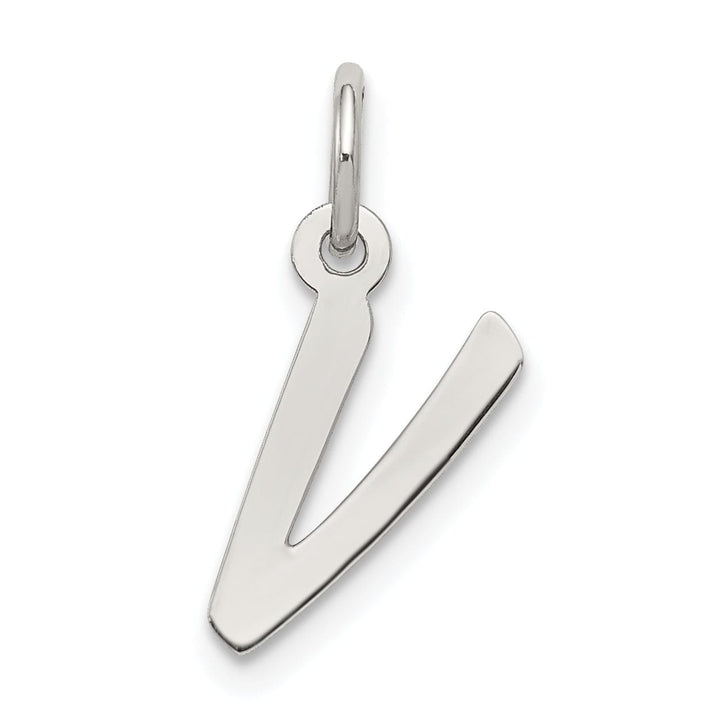 Lovely Rita's Pendants & Charms Sterling Silver Small Initial V Charm