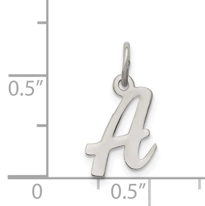 Lovely Rita's Pendants & Charms Sterling Silver Small Script Initial A Charm