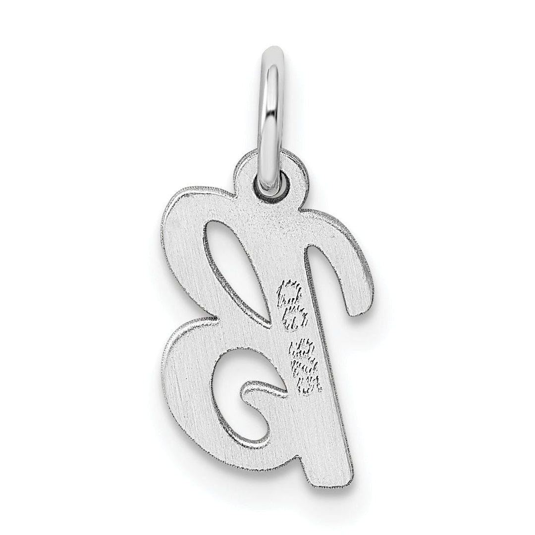 Lovely Rita's Pendants & Charms Sterling Silver Small Script Initial B Charm