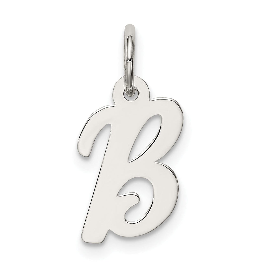 Lovely Rita's Pendants & Charms Sterling Silver Small Script Initial B Charm
