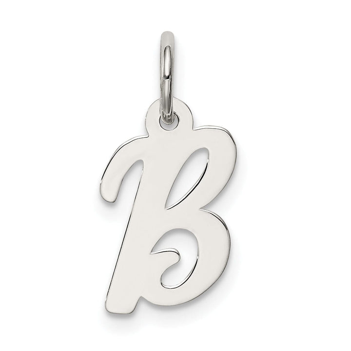Lovely Rita's Pendants & Charms Sterling Silver Small Script Initial B Charm