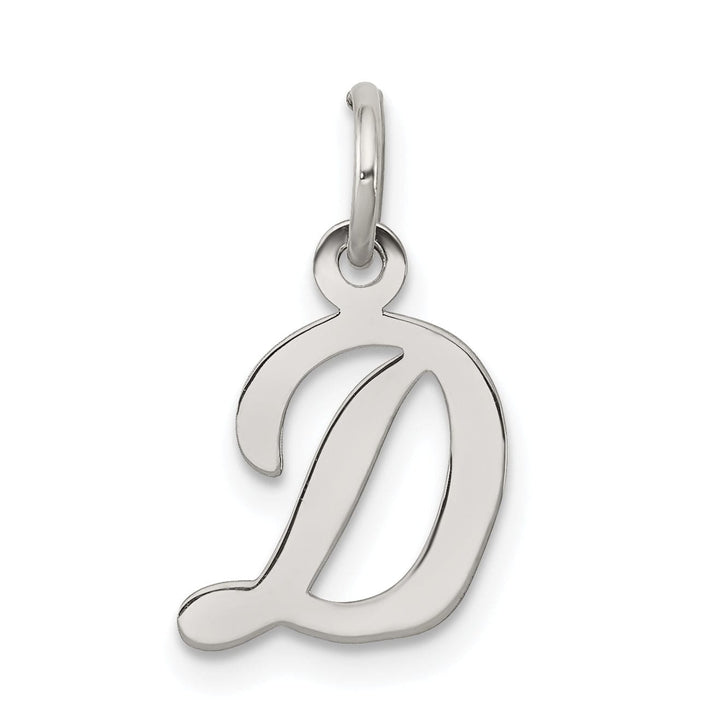 Lovely Rita's Pendants & Charms Sterling Silver Small Script Initial D Charm