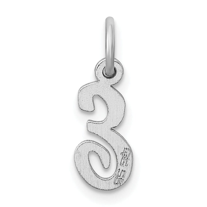 Lovely Rita's Pendants & Charms Sterling Silver Small Script Initial E Charm