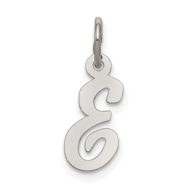 Lovely Rita's Pendants & Charms Sterling Silver Small Script Initial E Charm