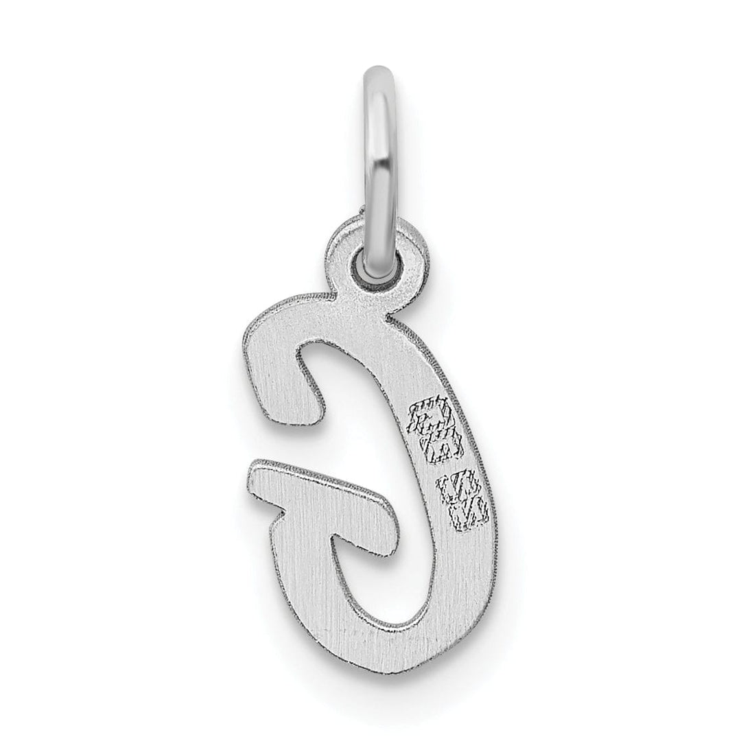 Lovely Rita's Pendants & Charms Sterling Silver Small Script Initial G Charm