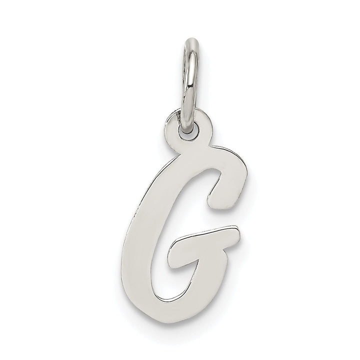 Lovely Rita's Pendants & Charms Sterling Silver Small Script Initial G Charm