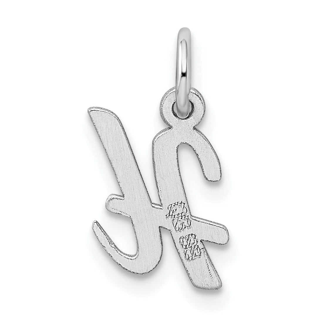 Lovely Rita's Pendants & Charms Sterling Silver Small Script Initial H Charm