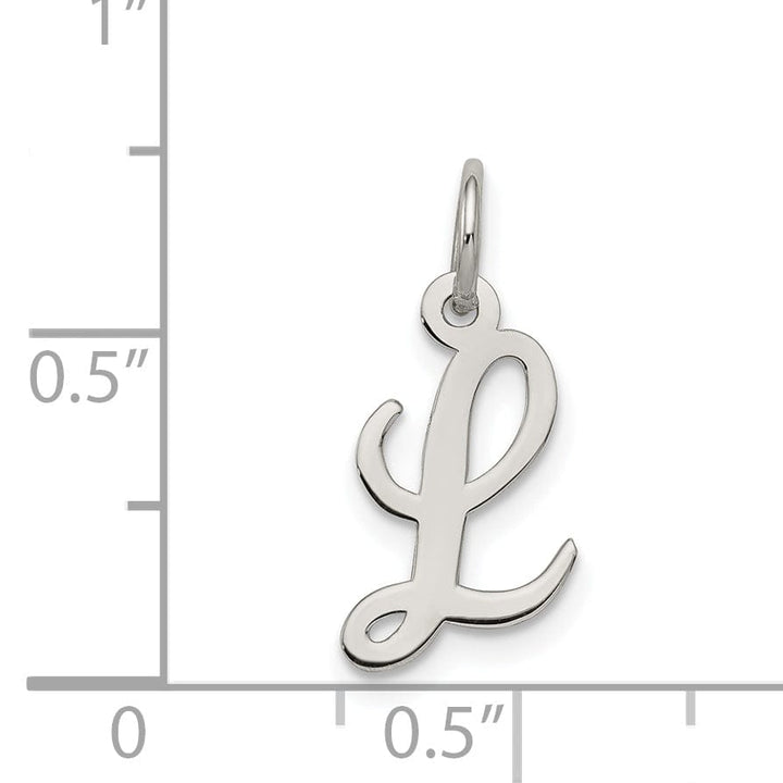 Lovely Rita's Pendants & Charms Sterling Silver Small Script Initial L Charm