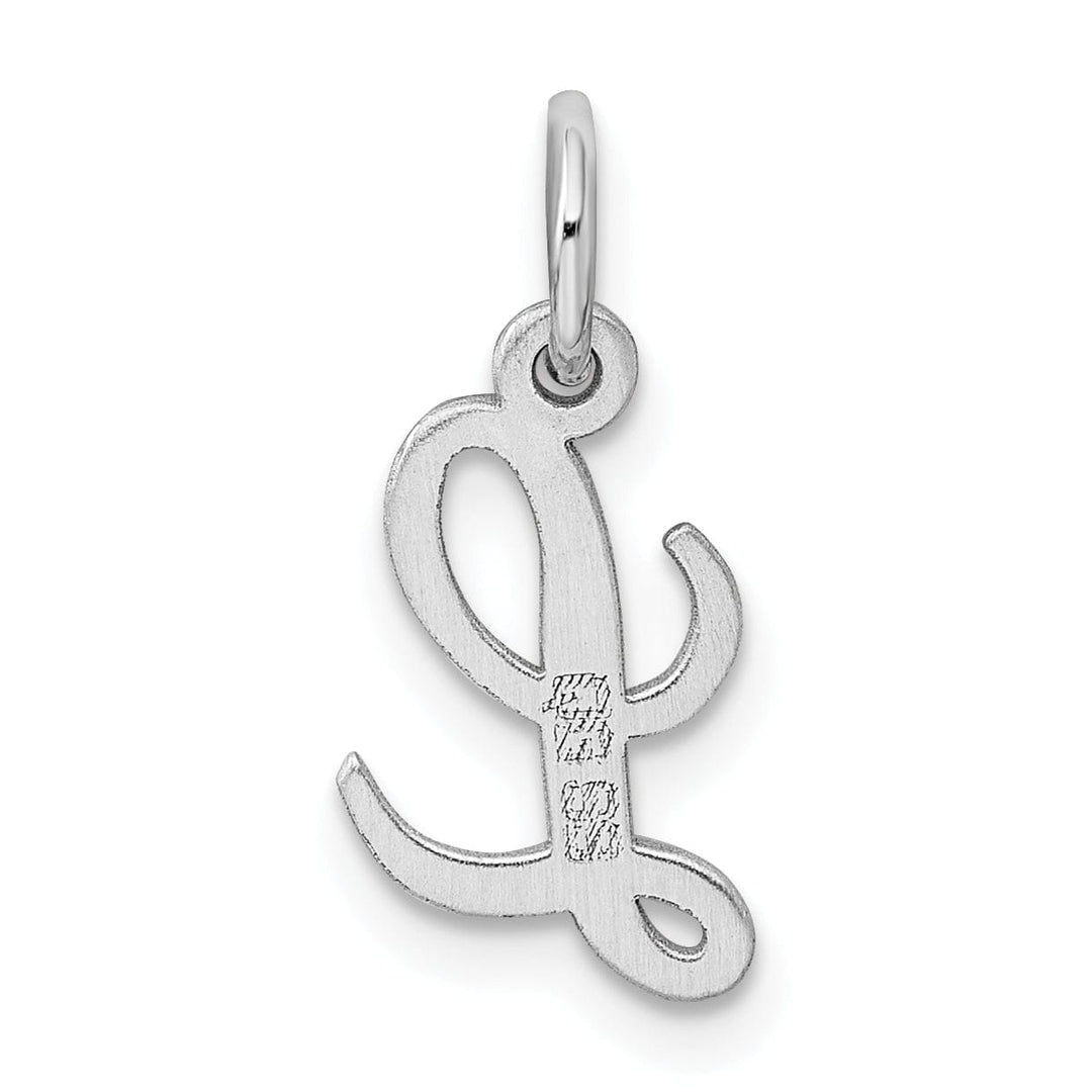 Lovely Rita's Pendants & Charms Sterling Silver Small Script Initial L Charm