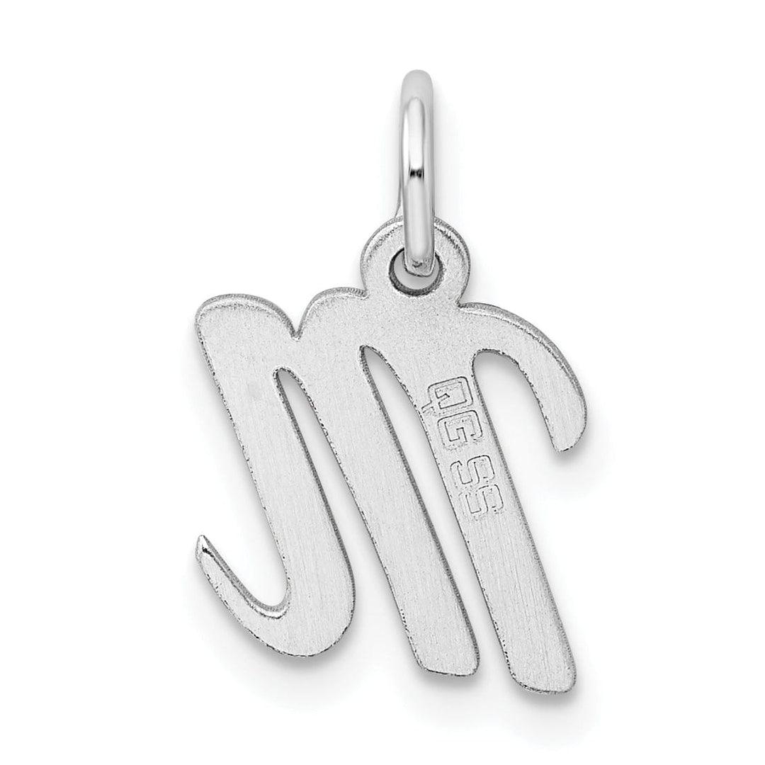 Lovely Rita's Pendants & Charms Sterling Silver Small Script Initial M Charm