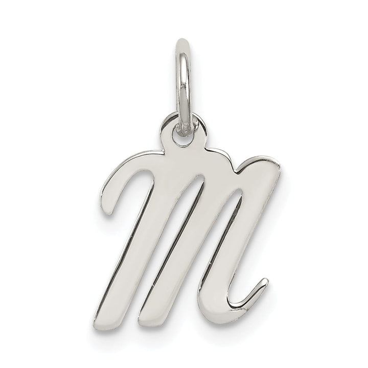 Lovely Rita's Pendants & Charms Sterling Silver Small Script Initial M Charm