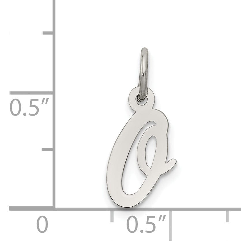 Lovely Rita's Pendants & Charms Sterling Silver Small Script Initial O Charm