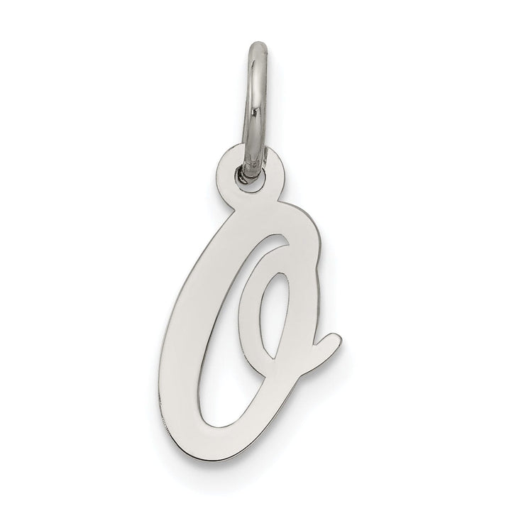Lovely Rita's Pendants & Charms Sterling Silver Small Script Initial O Charm