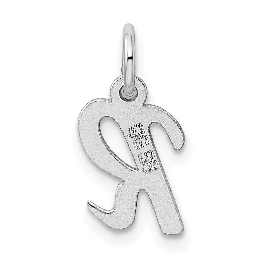 Lovely Rita's Pendants & Charms Sterling Silver Small Script Initial R Charm
