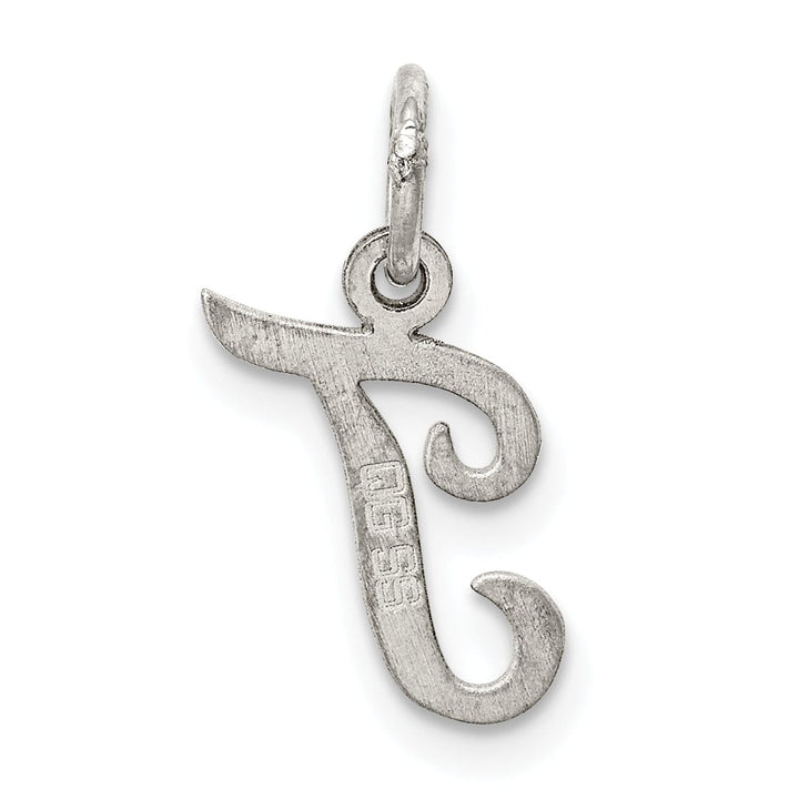 Lovely Rita's Pendants & Charms Sterling Silver Small Script Initial T Charm