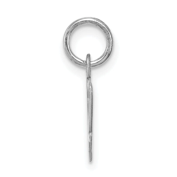 Lovely Rita's Pendants & Charms Sterling Silver Small Script Initial V Charm