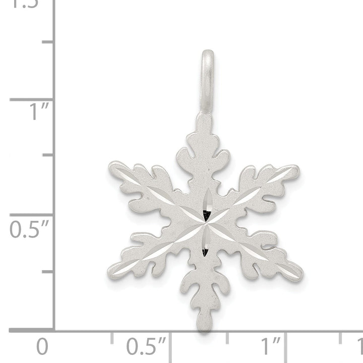 Lovely Rita's Pendants & Charms Sterling Silver Snowflake Charm Pendant
