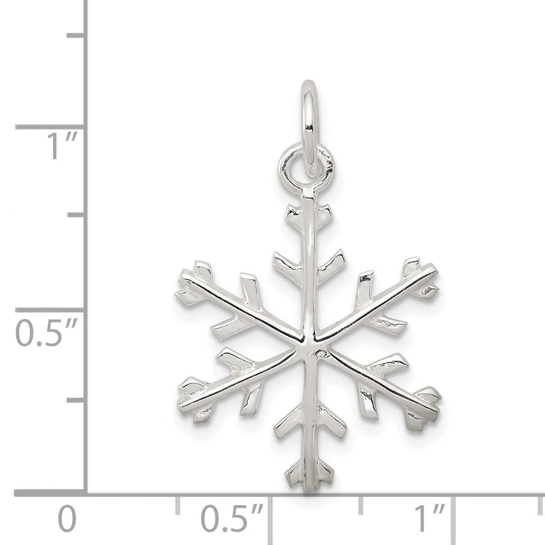 Lovely Rita's Pendants & Charms Sterling Silver Snowflake Charm Pendant