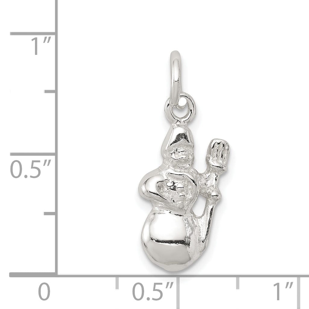 Lovely Rita's Pendants & Charms Sterling Silver Snowman Charm Pendant