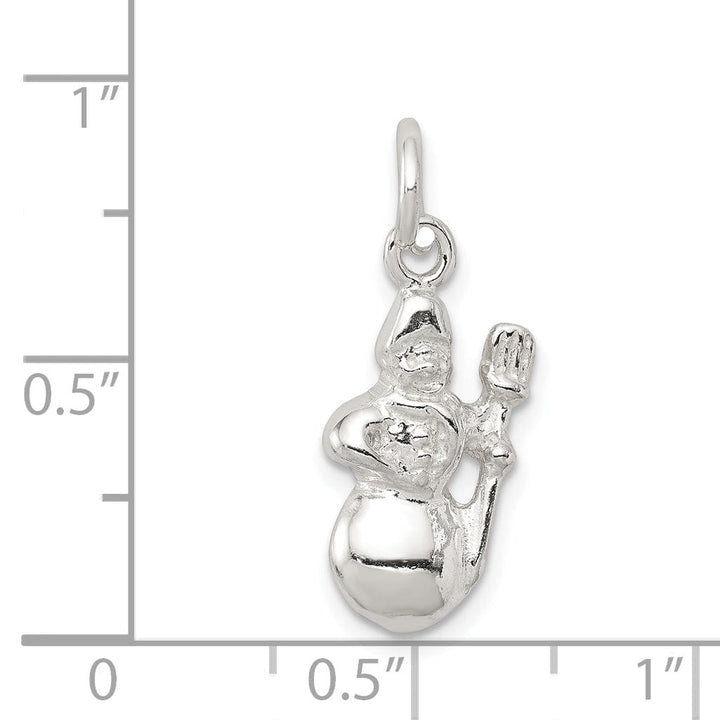 Lovely Rita's Pendants & Charms Sterling Silver Snowman Charm Pendant