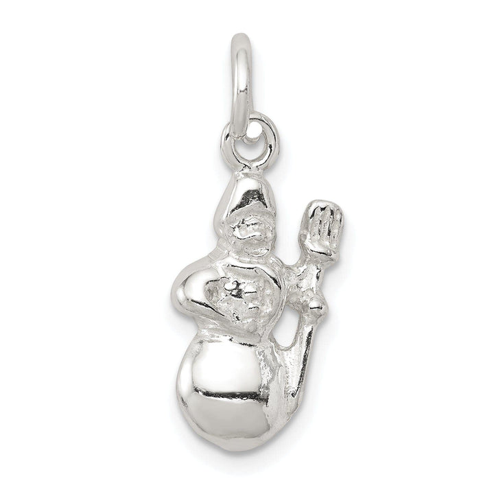 Lovely Rita's Pendants & Charms Sterling Silver Snowman Charm Pendant