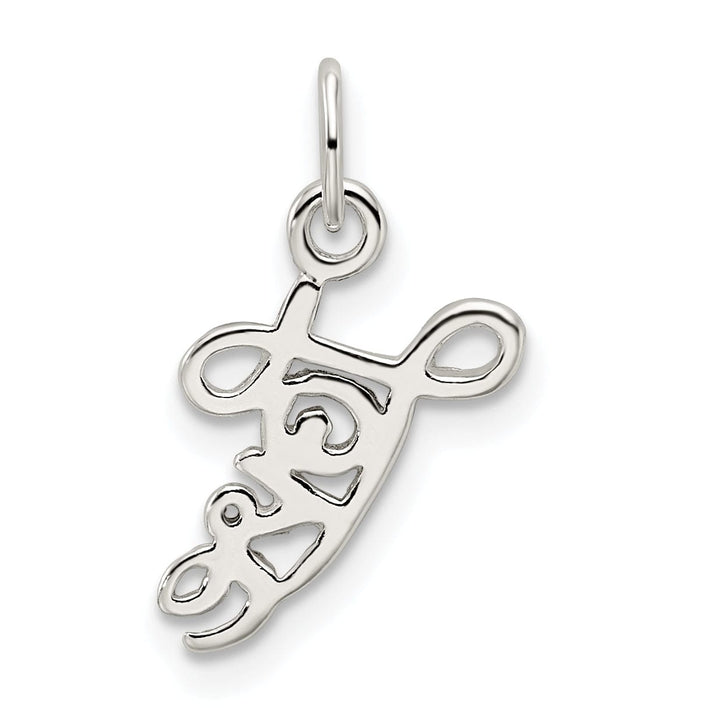 Lovely Rita's Pendants & Charms Sterling Silver Solid Polish Finish Love Charm