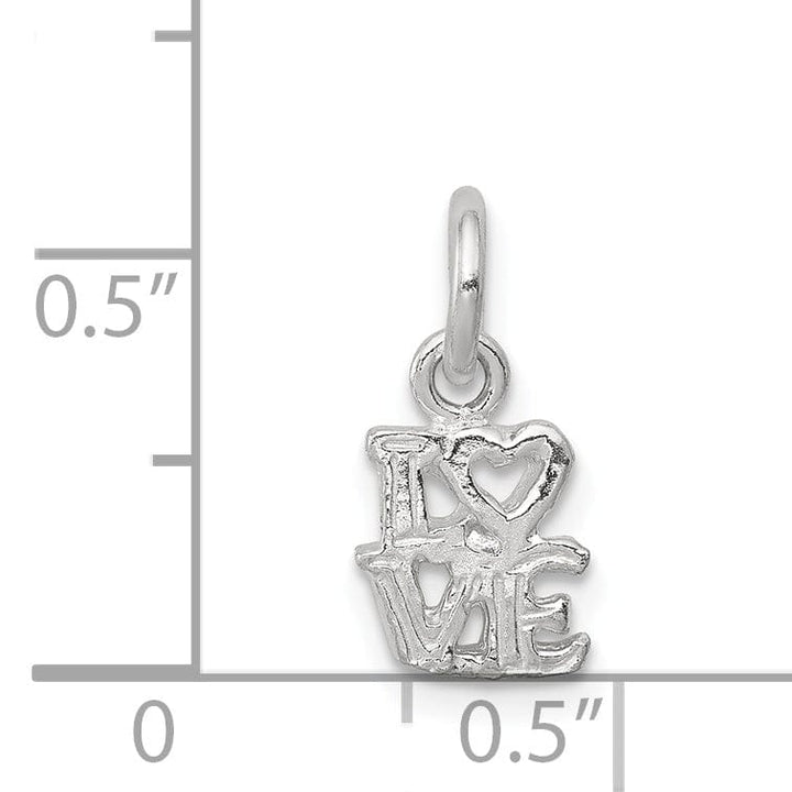 Lovely Rita's Pendants & Charms Sterling Silver Solid Polish Love Talking Charm