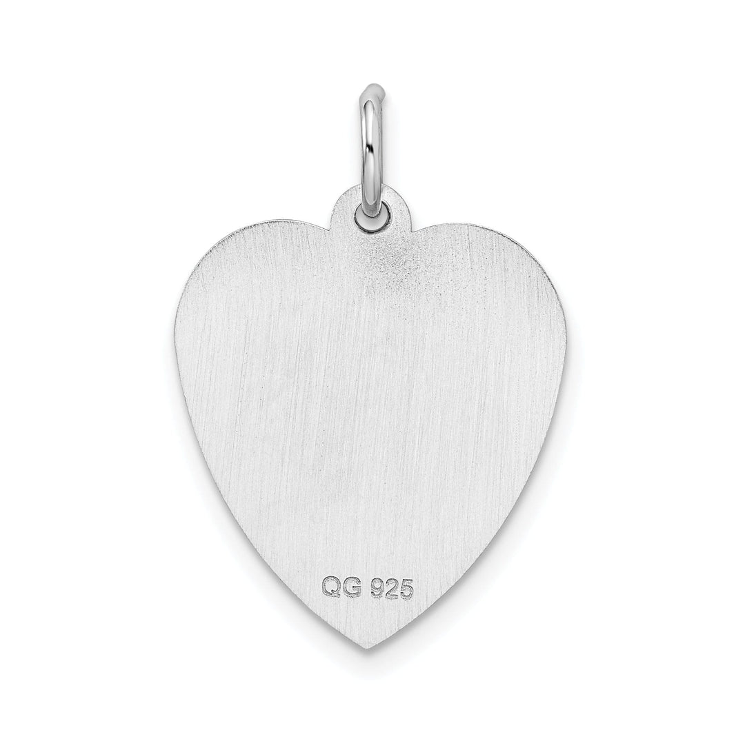 Lovely Rita's Pendants & Charms Sterling Silver Solid Sweet Sixteen Heart Charm