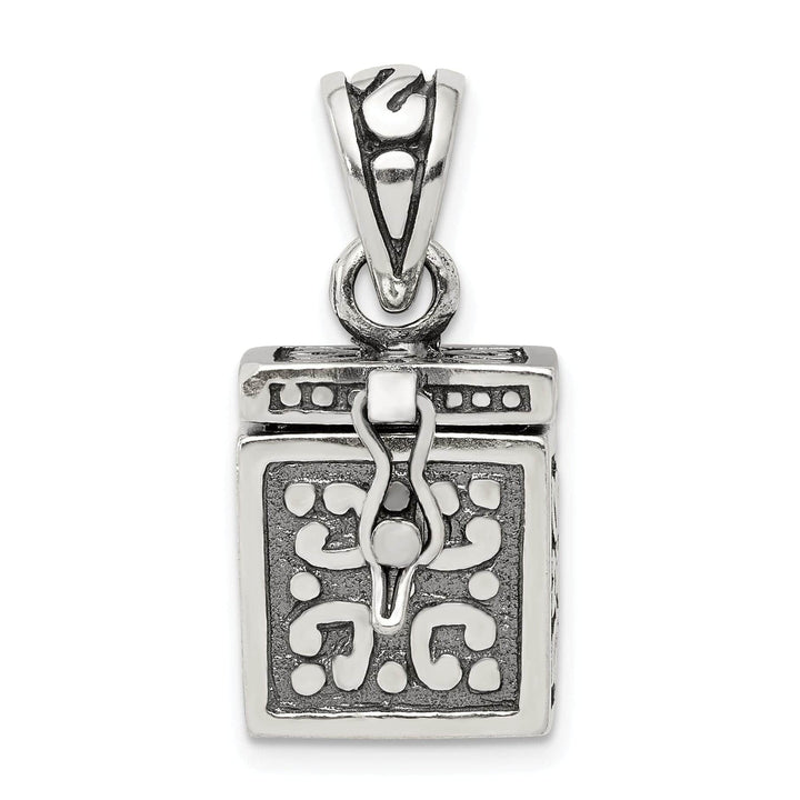 Lovely Rita's Pendants & Charms Sterling Silver Square Prayer Box Pendant