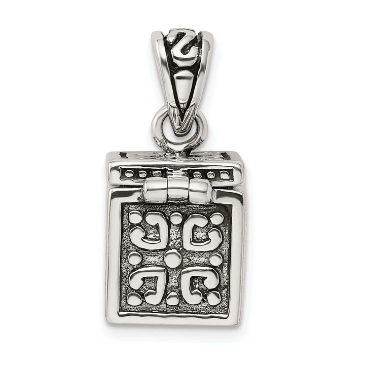 Lovely Rita's Pendants & Charms Sterling Silver Square Prayer Box Pendant