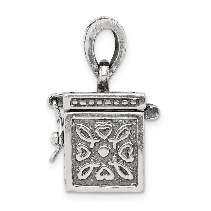 Lovely Rita's Pendants & Charms Sterling Silver Square Prayer Box Pendant