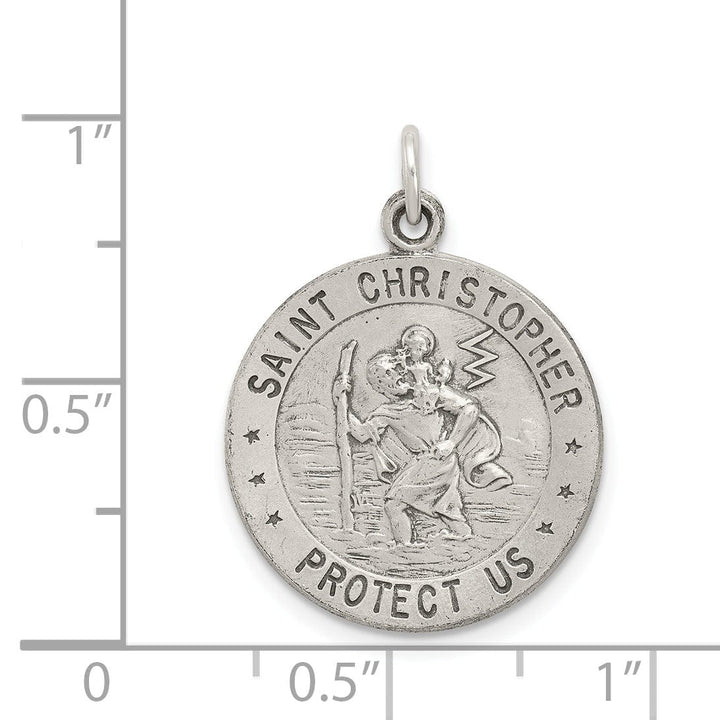 Lovely Rita's Pendants & Charms Sterling Silver St. Christopher Basketball Medal
