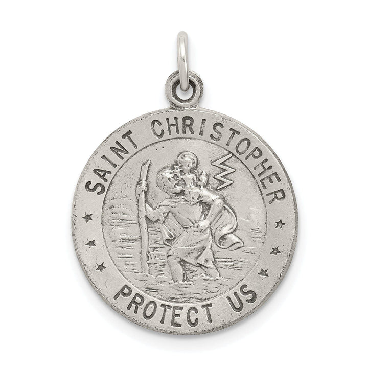 Lovely Rita's Pendants & Charms Sterling Silver St. Christopher Basketball Medal