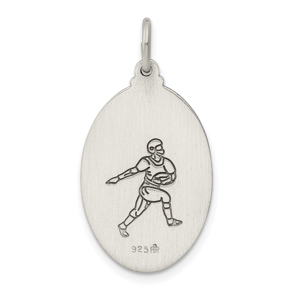 Lovely Rita's Pendants & Charms Sterling Silver St.Christopher Football Medal