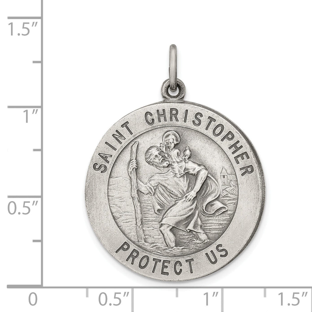 Lovely Rita's Pendants & Charms Sterling Silver St. Christopher Medal