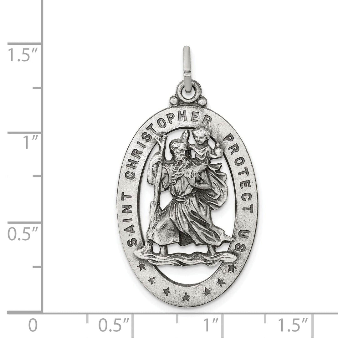 Lovely Rita's Pendants & Charms Sterling Silver St.Christopher Medal
