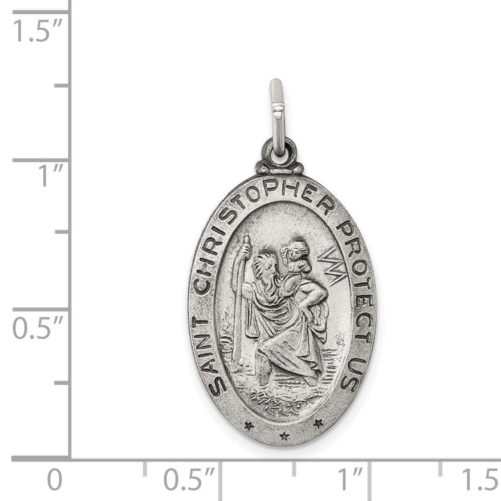 Lovely Rita's Pendants & Charms Sterling Silver St.Christopher Medal