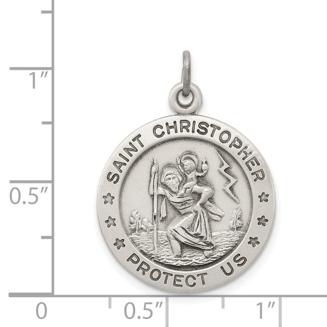 Lovely Rita's Pendants & Charms Sterling Silver St. Christopher Medal