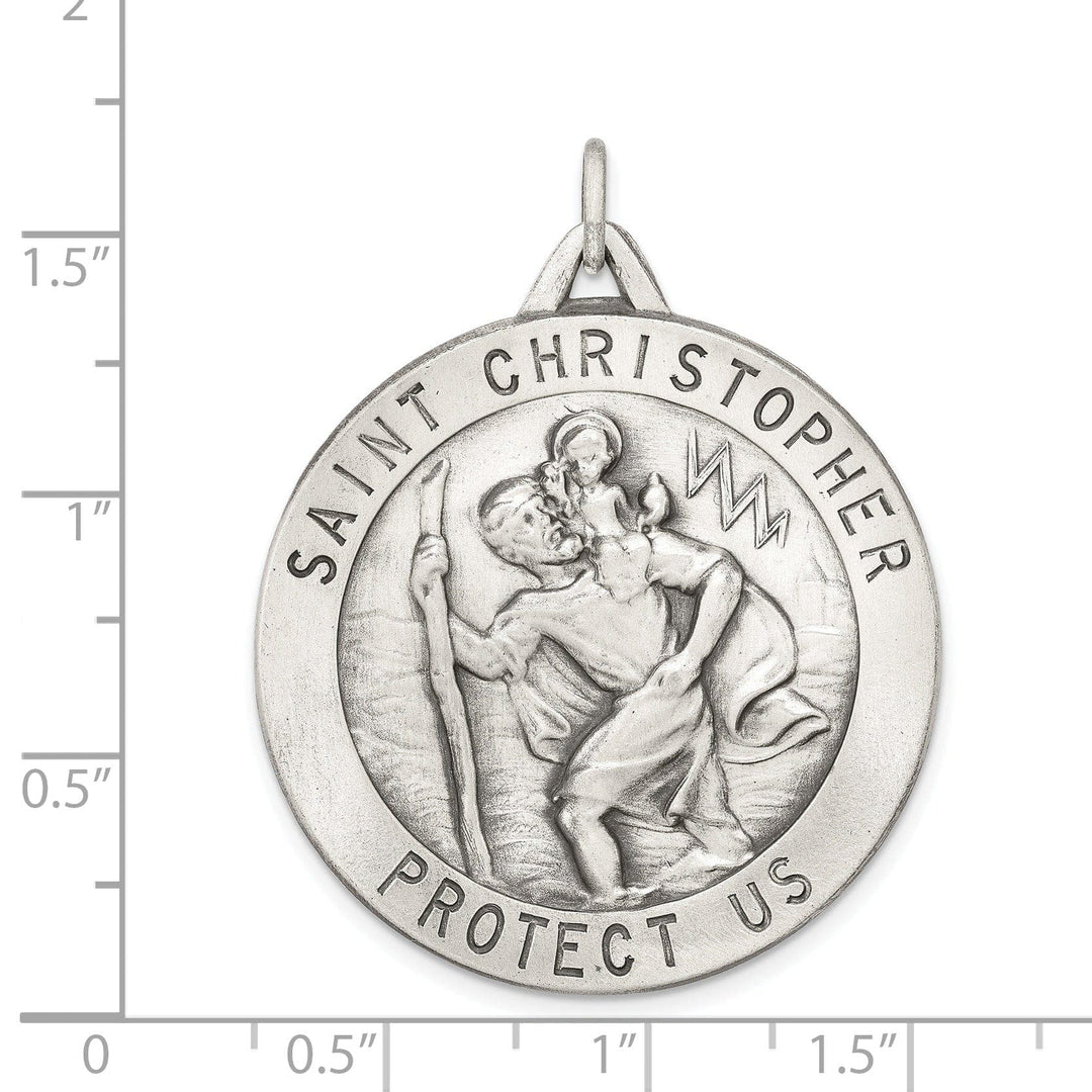 Lovely Rita's Pendants & Charms Sterling Silver St. Christopher Medal