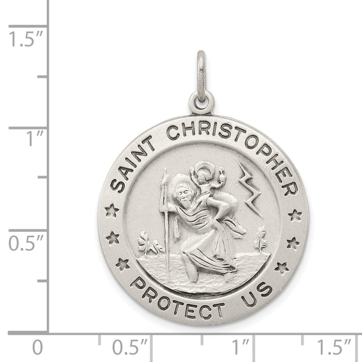 Lovely Rita's Pendants & Charms Sterling Silver St. Christopher Medal