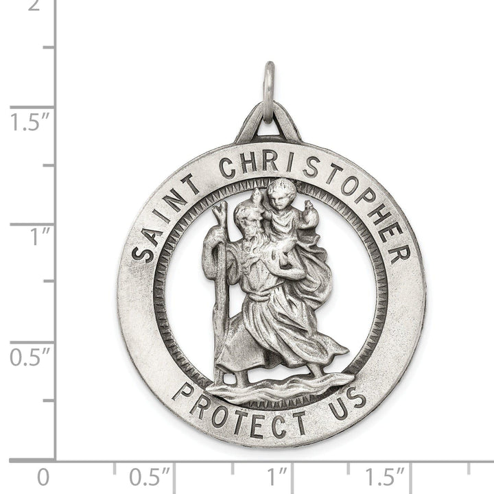 Lovely Rita's Pendants & Charms Sterling Silver St. Christopher Medal
