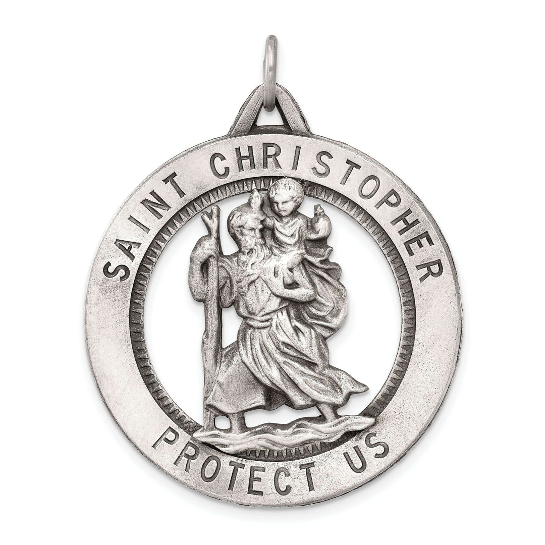 Lovely Rita's Pendants & Charms Sterling Silver St. Christopher Medal