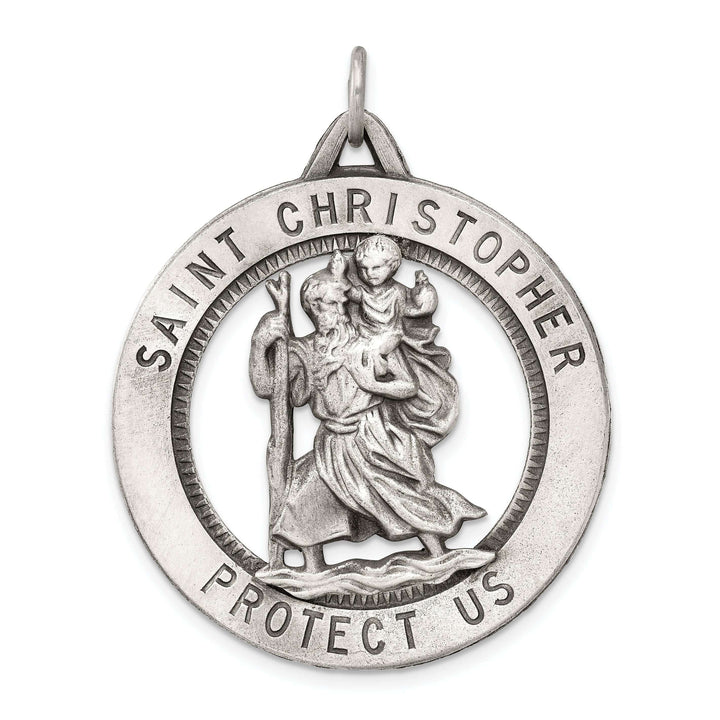 Lovely Rita's Pendants & Charms Sterling Silver St. Christopher Medal